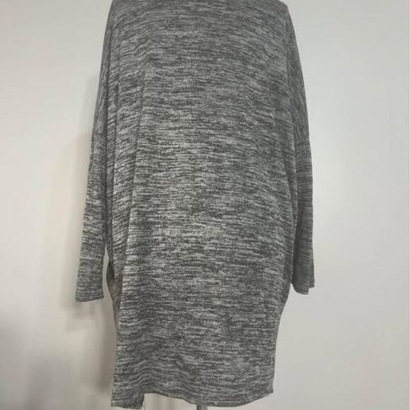 Cardigan Large Boutique pockets brand Free Kisses gray long sleeve C7272 - Picture 4 of 6